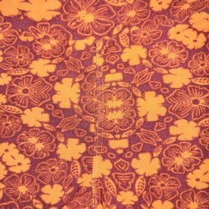 NWT Lularoe Kid's Leggings S/M Orange flowers